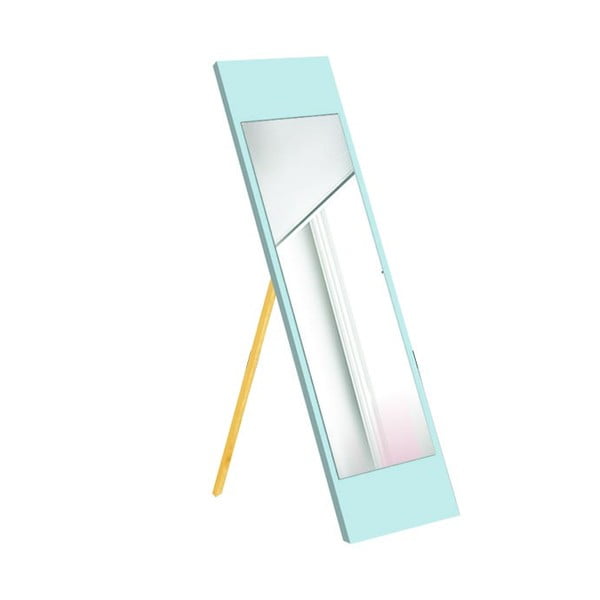 Подово огледало с тюркоазено синя рамка , 35 x 140 cm - Oyo Concept