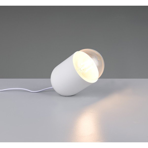 Бяла настолна лампа (височина 13,5 cm) Nara – Reality-image-2