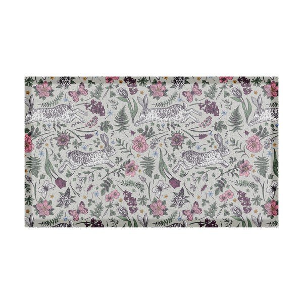 Изтривалка от PVC 40x70 cm Hare Wildflowers – Artsy Doormats