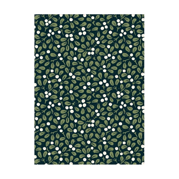 5 листа опаковъчна хартия, 50 x 70 cm Mistletoe - eleanor stuart
