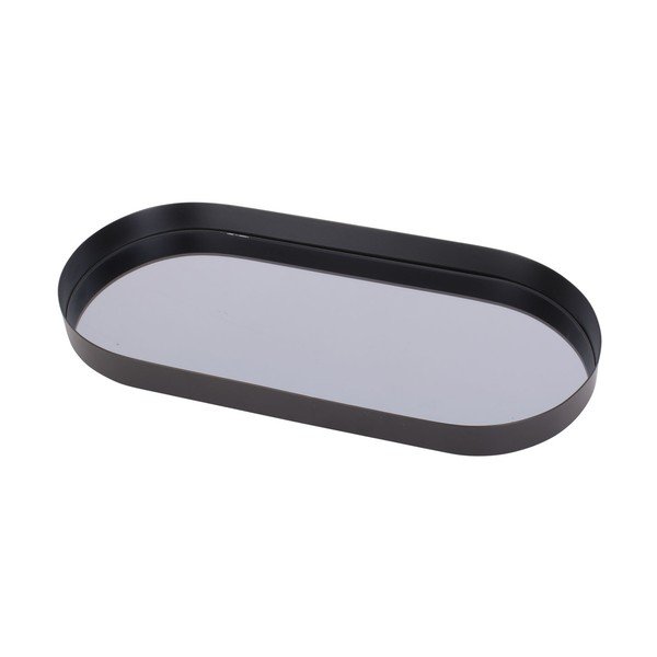 Черен поднос с димно огледало Овал, ширина 18 cm Mirage - PT LIVING-image-3