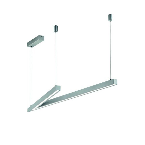 Сиво LED висящо осветително тяло с гласово управление/ управление чрез мобилно приложение с метален абажур Cicanto – CINQUE-image-3