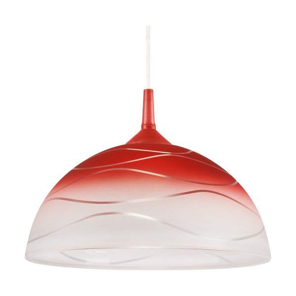 Червено висящо осветително тяло ø 30 cm Sfera – LAMKUR-image-4
