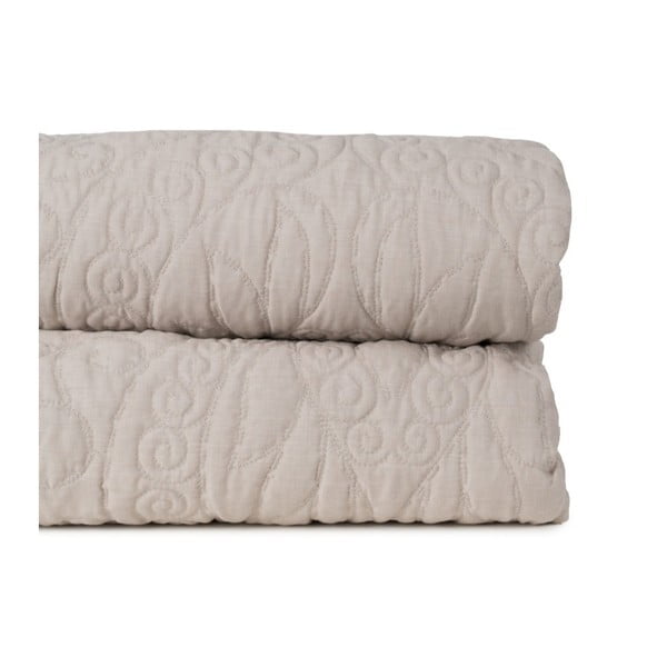 Бежово капитонирано покривало за легло 180x260 cm – Ixia