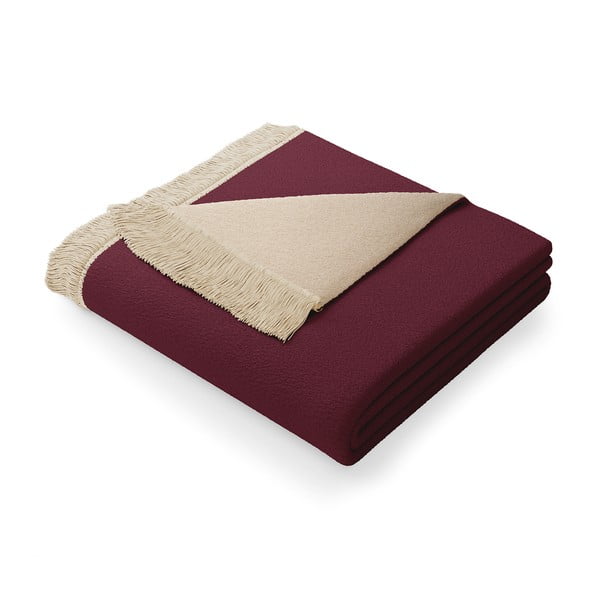 Лилаво и бежово одеяло със смес от памук , 150 x 200 cm Franse - AmeliaHome