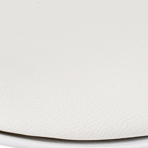 Бели бар столове в комплект от 2 бр. с регулируема височина от имитация на кожа (височина на седалката 56,5 cm) – Casa Selección-image-1