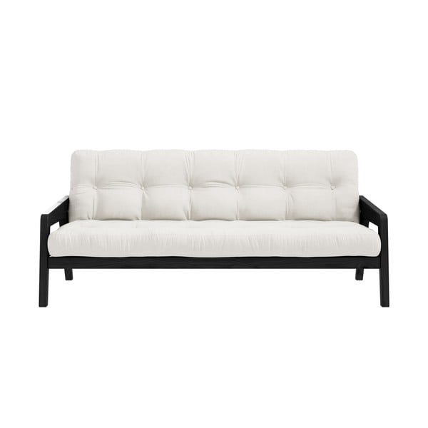 Бял/бежов разтегателен диван 204 cm Grab - Karup Design