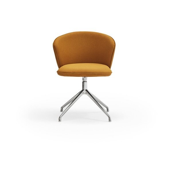 Тапицирани трапезни столове в комплект 2 бр. в цвят горчица Add – Teulat-image-1