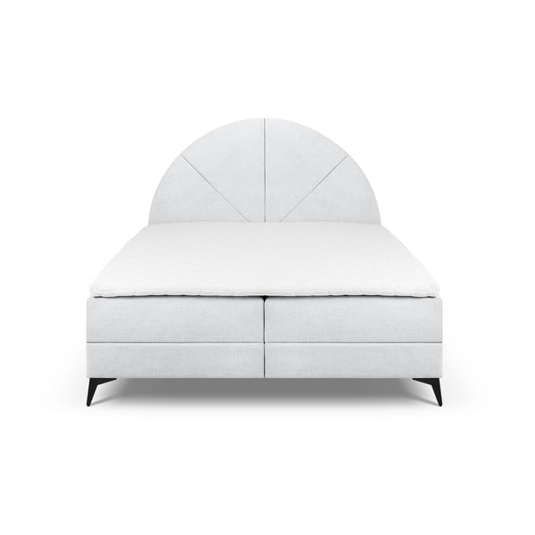 Светлосиво боксспринг легло с място за съхранение 160x200 cm Sunset - Cosmopolitan Design-image-2