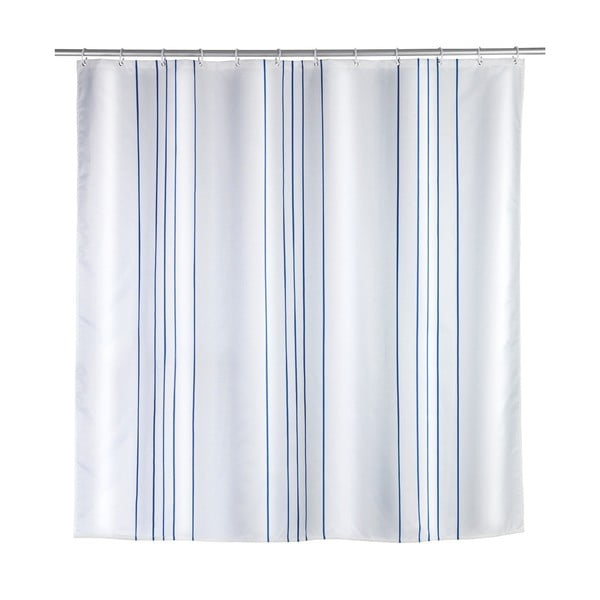 Завеса за душ Line Blue, 180 x 200 cm Linen - Wenko