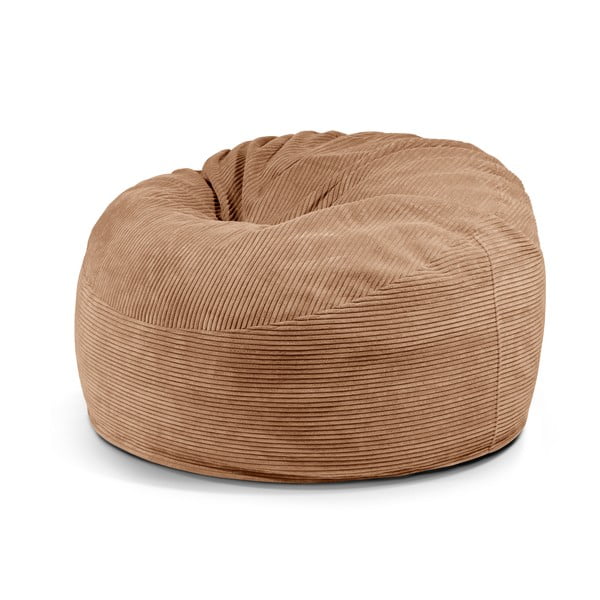 Кафяв пуф от рипсено кадифе Om 110 – SLOWDOWN