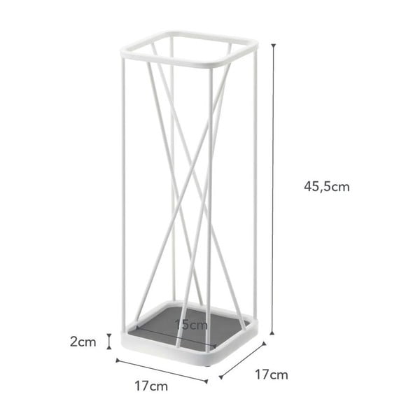 Бяла стойка за чадъри Square - YAMAZAKI-image-3