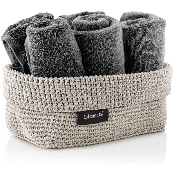 Бежова кошница за съхранение Въже, 11,5 x 20 cm - Blomus-image-1