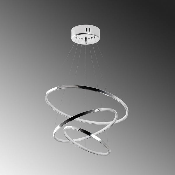 LED висящо осветително тяло в сребрист цвят ø 50 cm Simit – Opviq lights-image-3