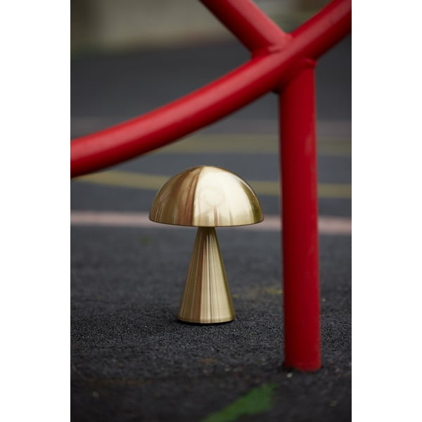 Златиста LED затъмняваща се настолна лампа (височина 20 cm) Mush – Hübsch-image-3