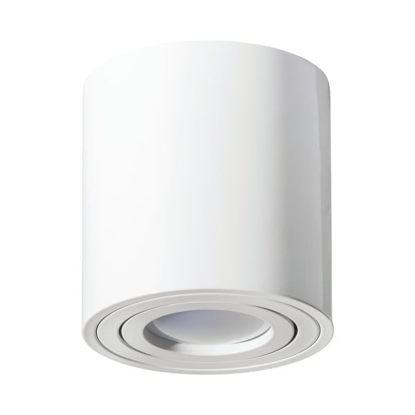 Бяла лампа за таван Минимализъм, височина 8,4 cm - Kobi