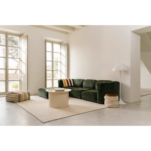 Ръчно изработен бежов вълнен килим подходящ за пране 80x140 cm Unexpected Wool – Lorena Canals-image-4