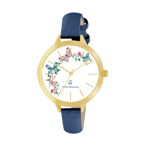 Dámské hodinky s řemínkem v modré barvě Olivia Westwood Mahula