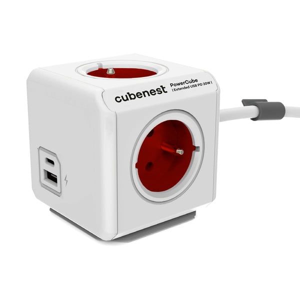 Извод за контакт 13 cm PowerCube Extended USB – Cubenest