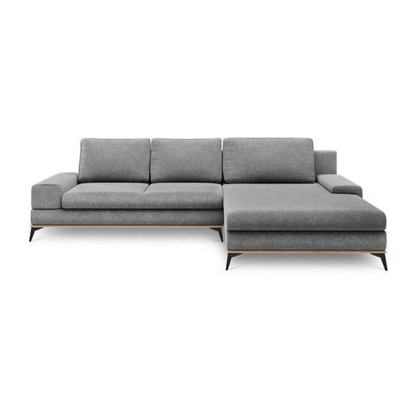 Сив разтегателен диван ъгъл , десен ъгъл Planet - Windsor & Co Sofas