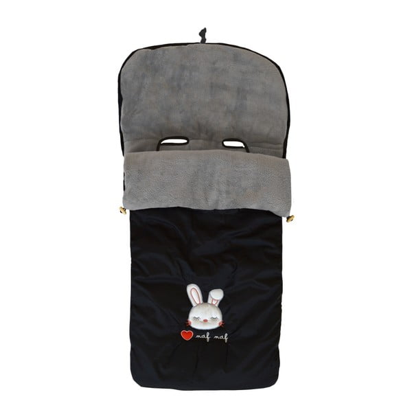Черен зимен намордник за детска количка Rabbit - Naf Naf
