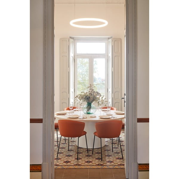 Оранжеви тапицирани трапезни столове в комплект 2 бр. Add – Teulat-image-1