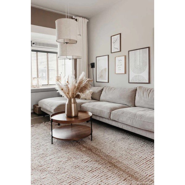 Памучен килим в тухлен и бежов цвят 140x200 cm Duetto Toffee – Lorena Canals-image-4