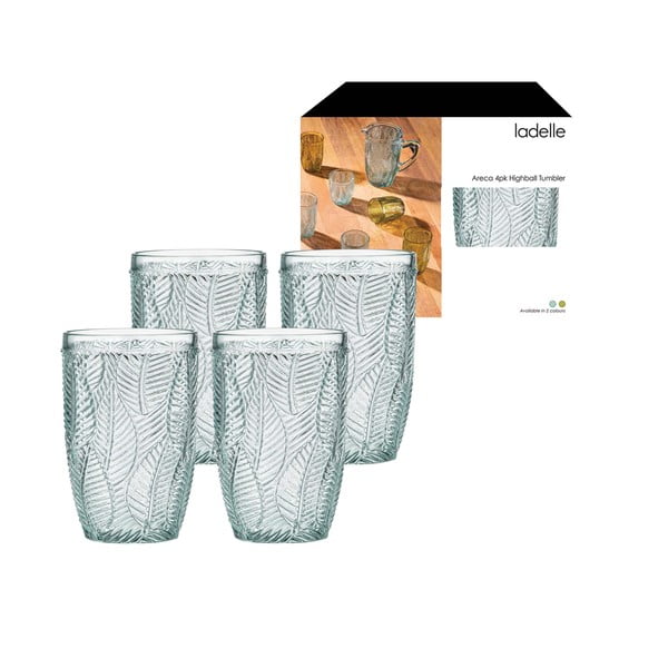 Стъклени чаши в комплект от 4 бр. 450 ml Areca – Ladelle-image-3
