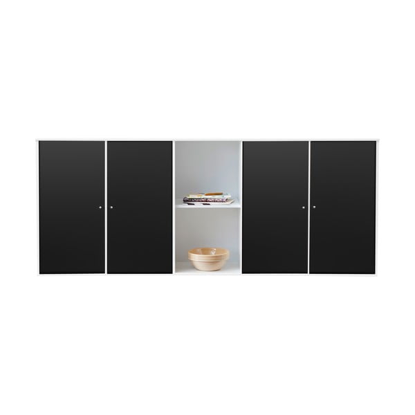 Черно-бял стенен сандък Hammel , 169 x 69 cm Mistral Kubus - Hammel Furniture