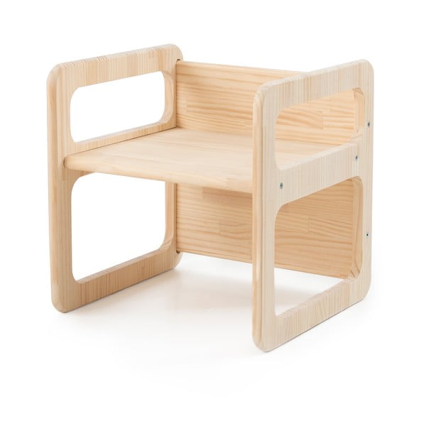 Дървени детски столове в комплект от 3 броя Natural - Little Nice Things-image-2