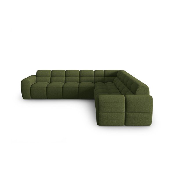 Зелен ъглов диван Lisa – Micadoni Home-image-2
