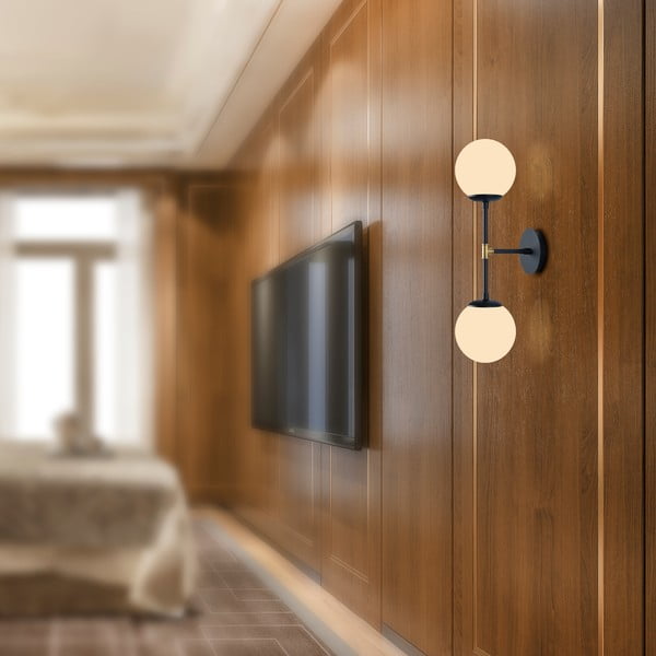 Черна стенна лампа , дължина 58 cm Kruva - Squid Lighting-image-3