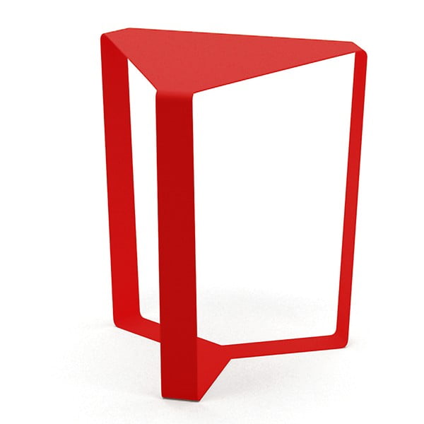 Červený odkládací stolek MEME Design Finity, výška 40 cm