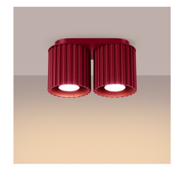 Бордо метален прожектор 10x21 cm Zora – Sollux-image-3
