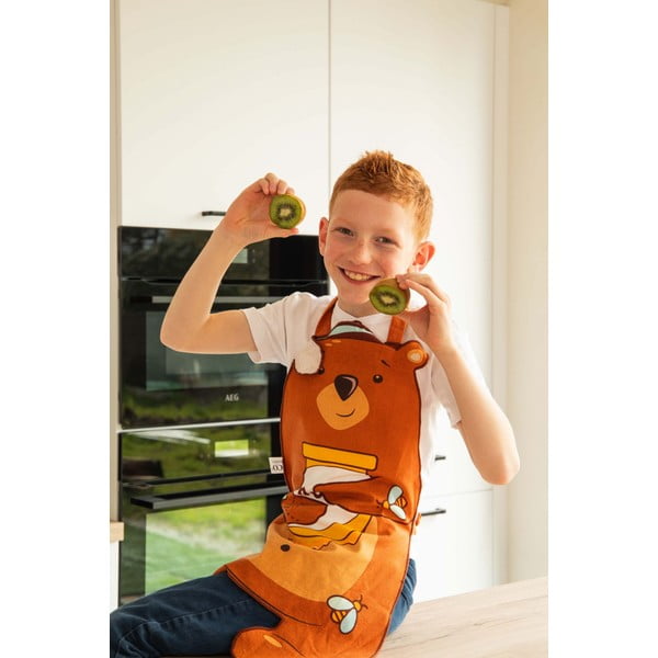 Детска престилка, изработена от рециклиран памук Honey - Tiseco Home Studio-image-1