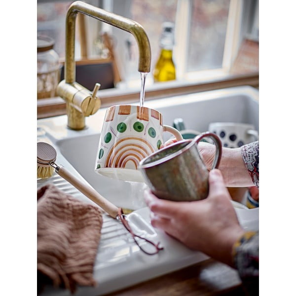 Зелено-кафява чаша от керамика 515 ml Shama - Bloomingville-image-1