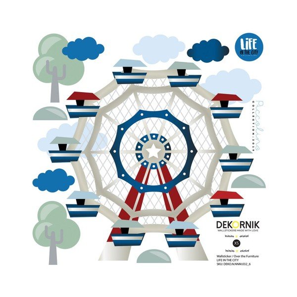 Комплект стикери за стена Life in the City - Dekornik-image-4