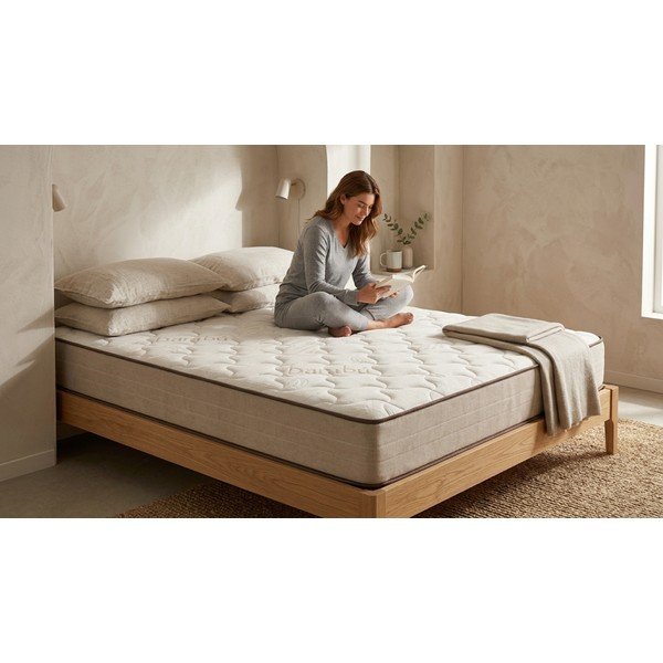 Двустранен матрак от средна/екстра твърда пяна, 120 x 200 cm Bamboo Eco Fresh - Moonia-image-1