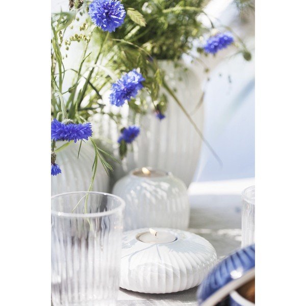 Бял порцеланов свещник Hammershoi за чаена свещ, ⌀ 13 cm Hammershøi - Kähler Design-image-1