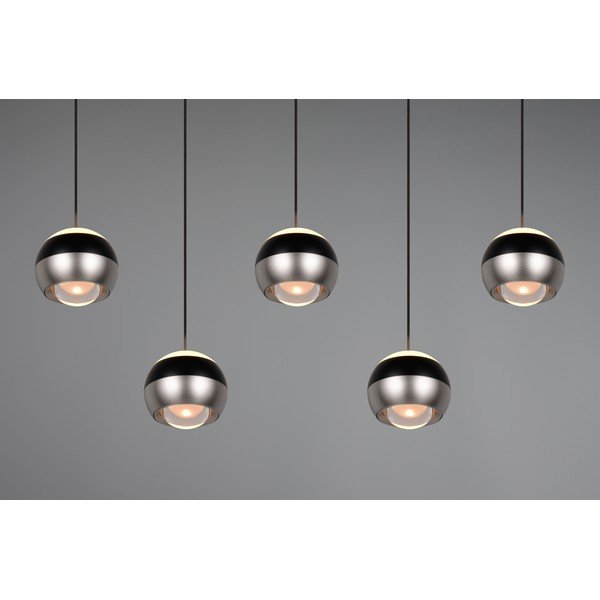 LED висящо осветително тяло в черен и сребрист цвят Orbit – Trio Select-image-2