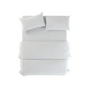 Бяло единично  ленено спално бельо 135x200 cm Blanco – Native Natural