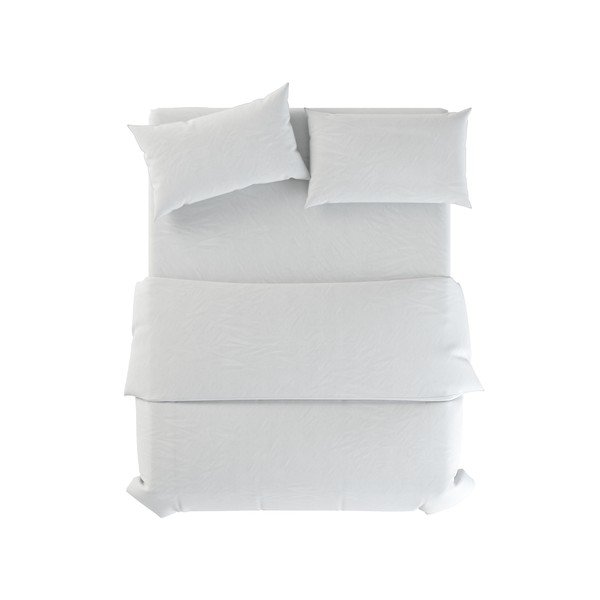 Бяло единично  ленено спално бельо 135x200 cm Blanco – Native Natural