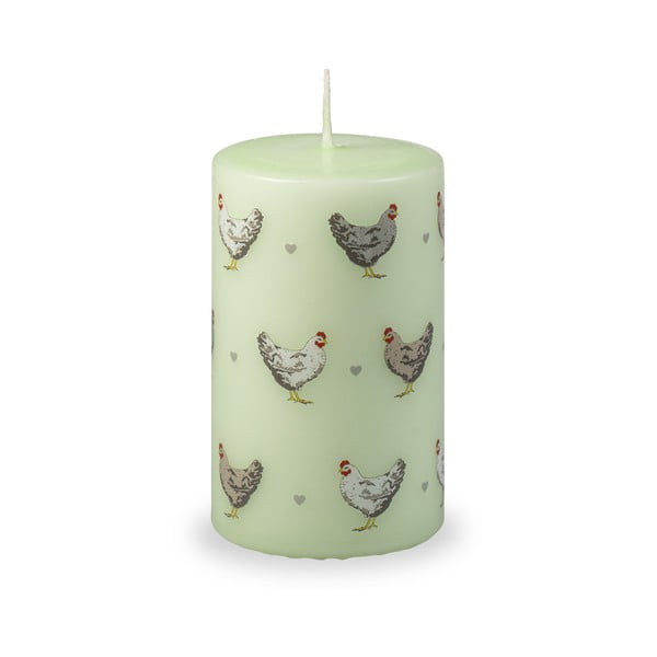 Зелена великденска свещ , време на горене 40 ч. Cute Hens - Unipar