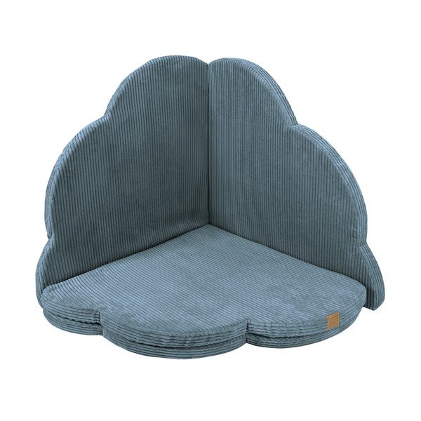 Тюркоазено детско килимче за игра 160x160 cm – Meowbaby-image-3