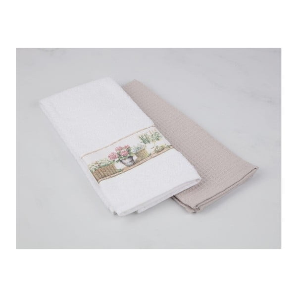 Комплект от 2 памучни кърпи Softy, 40 x 60 cm - Madame Coco