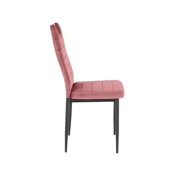 Тъмнорозови кадифени трапезни столове в комплект от 2 бр. Mandy – Støraa-image-3