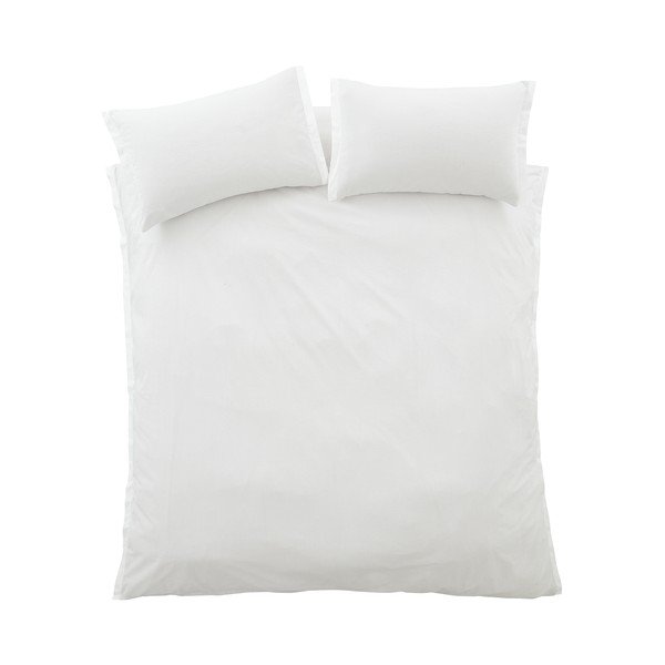 Светлосиво двойно  3 части спално бельо от памук перкал 200x200 cm Seersucker Woven Stripe – Bianca