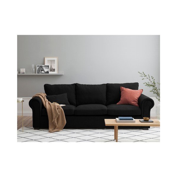 Černá pohovka Windsor & Co Sofas Hermes, 245 cm-image-2