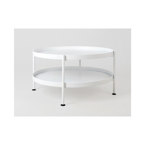 Бяла масичка за кафе Custom Form Hanna, ⌀ 60 cm - CustomForm-image-1
