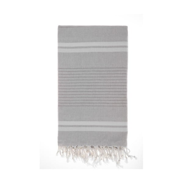 Hamam osuška Bodrum Grey, 100x180 cm
